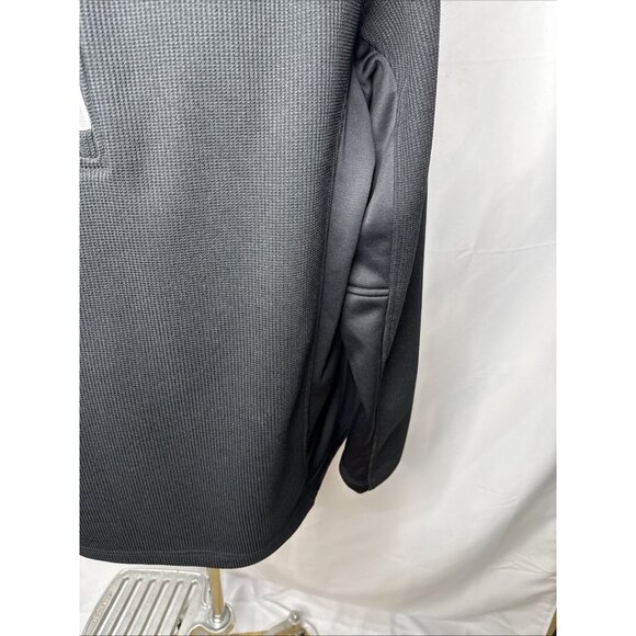 Spyder Men’s XXL 1/4 Zip Waffle-Knit Fleece Pullover Black Grey Shirt 2XL - Picture 4 of 9